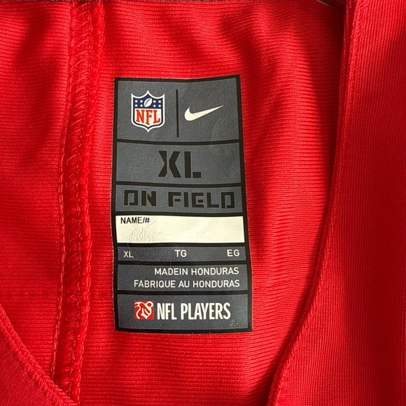NFL Red and White Men's Jersey - Picture 4 of 5